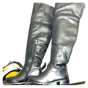 Size 8 Black Over The Knee Boots